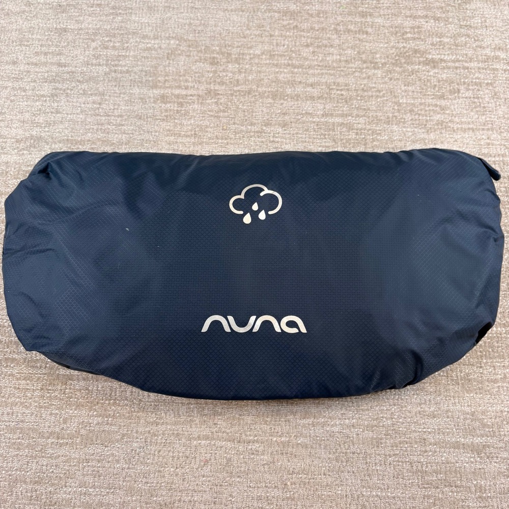 Nuna TRVL Rain Stroller Cover Weather Shield Navy EUC Accessory